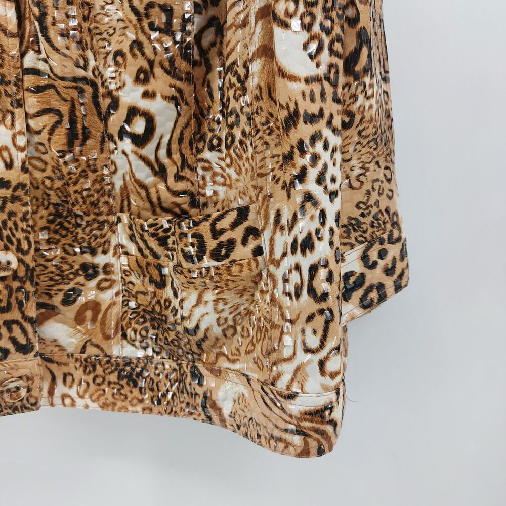 Ruby Rd Animal Print Blazer Jacket Women's Plus Size 24 - Picture 7 of 15